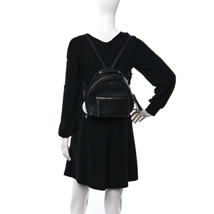 Fendi Vitello Dolce Crystal Croc Tail Mini Backpack Black 2 of 9