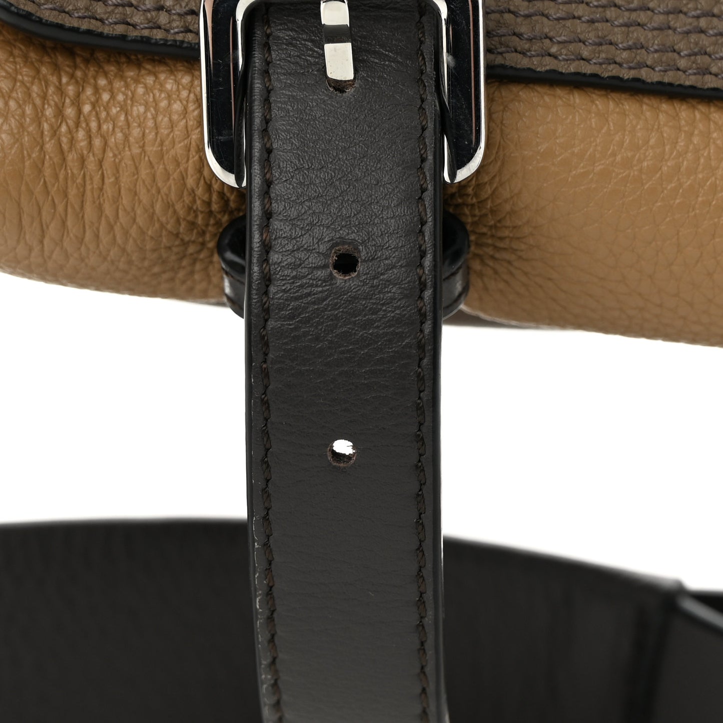 Soft Grained Calfskin XS Military Messenger Bag Dark Taupe Desert