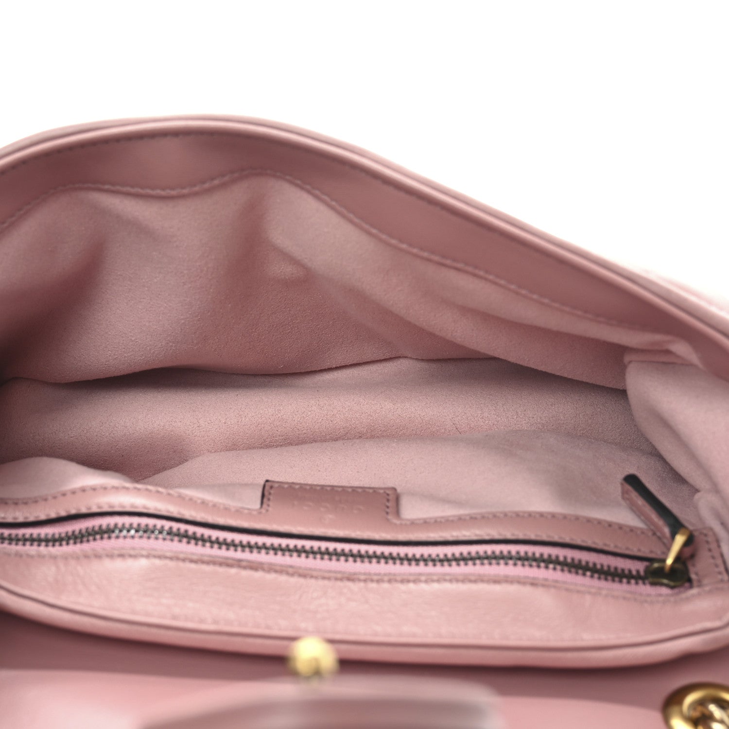 Gucci Nappa Matelasse Double G Studs Small Torchon GG Marmont Shoulder Bag Dusty Carmine Rose 5 of 11