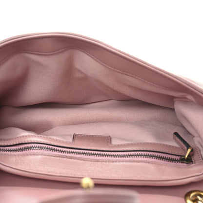 Gucci Nappa Matelasse Double G Studs Small Torchon GG Marmont Shoulder Bag Dusty Carmine Rose 5 of 11