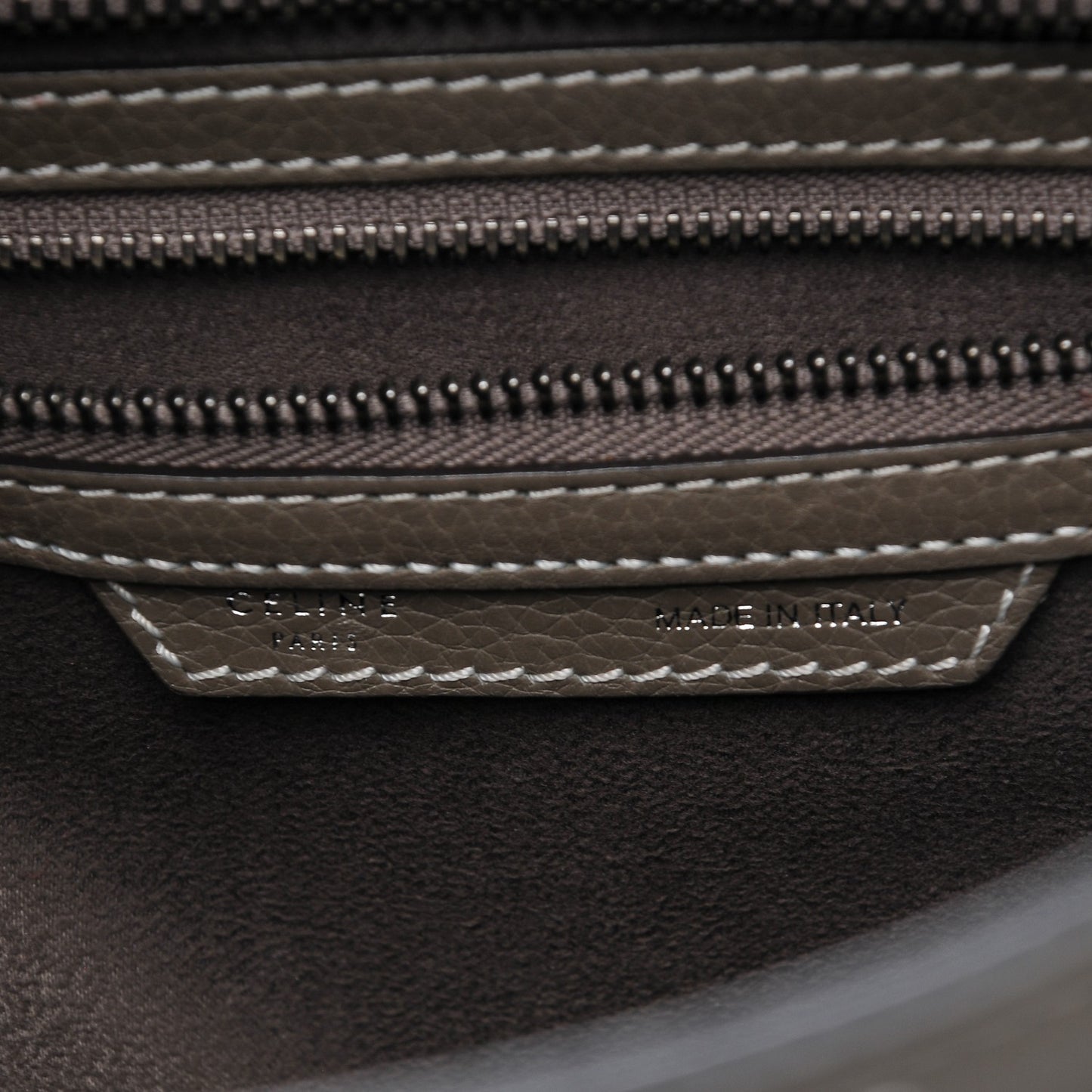 Drummed Calfskin Micro Luggage Souris