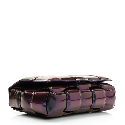 Bottega Veneta Glossy Nail Polish Nappa Maxi Intreccio Padded Cassette Crossbody Bag Holographic 4 of 10