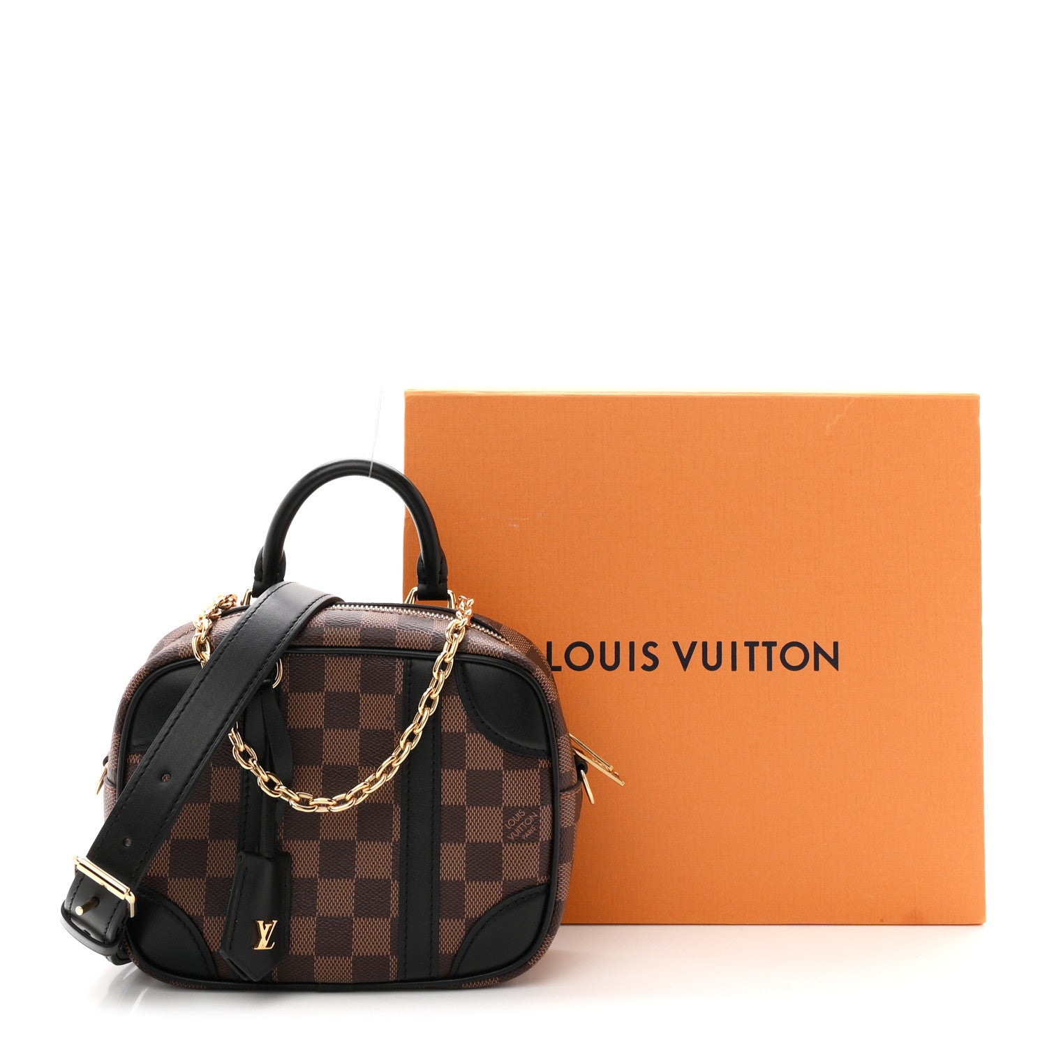 Louis Vuitton Damier Ebene Valisette Souple BB Black 10 of 10