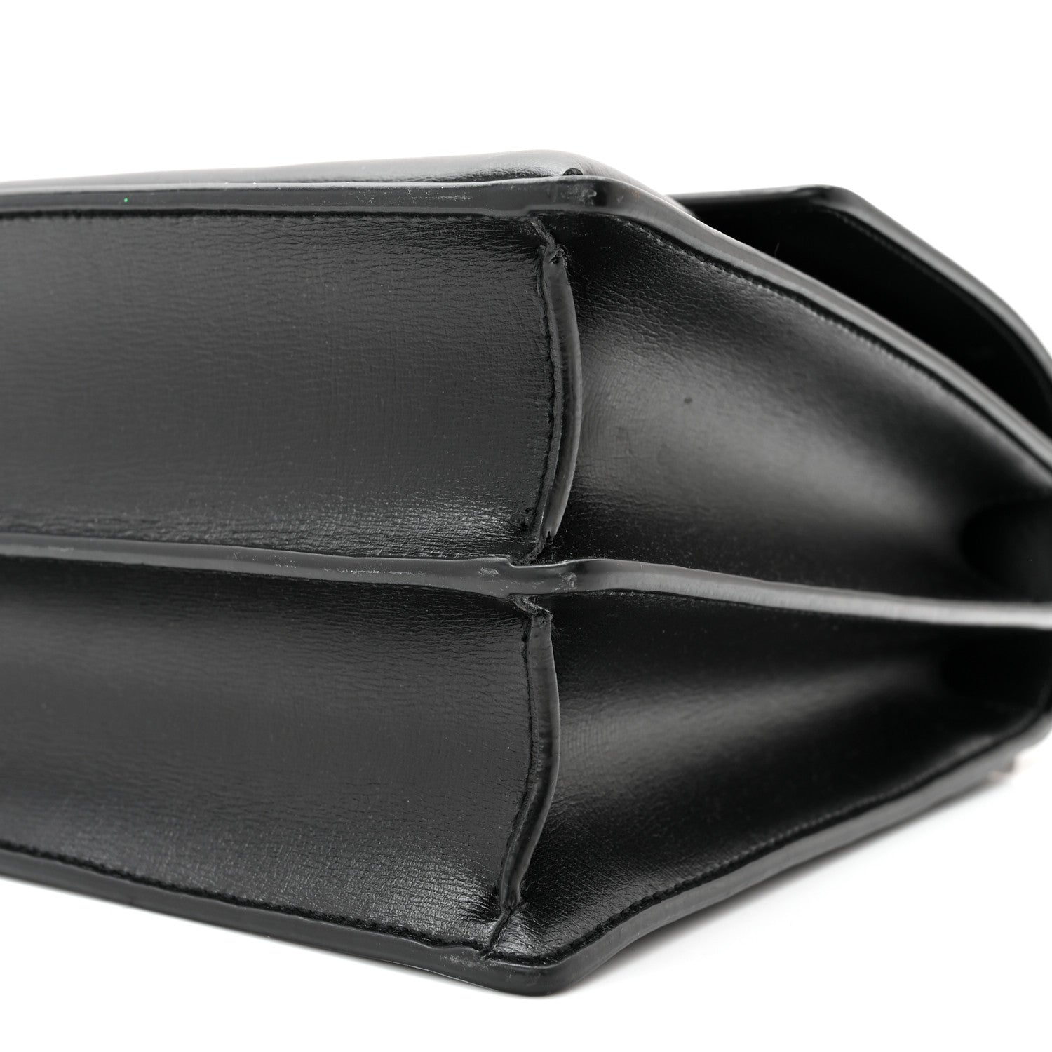 Saint Laurent Calfskin Large Monogram Sunset Black 8 of 9