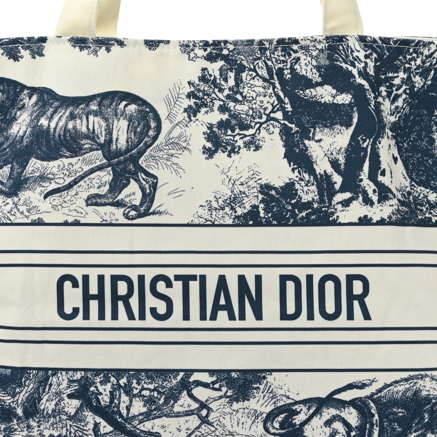 Christian Dior Canvas Dioriviera Tote 6 of 9