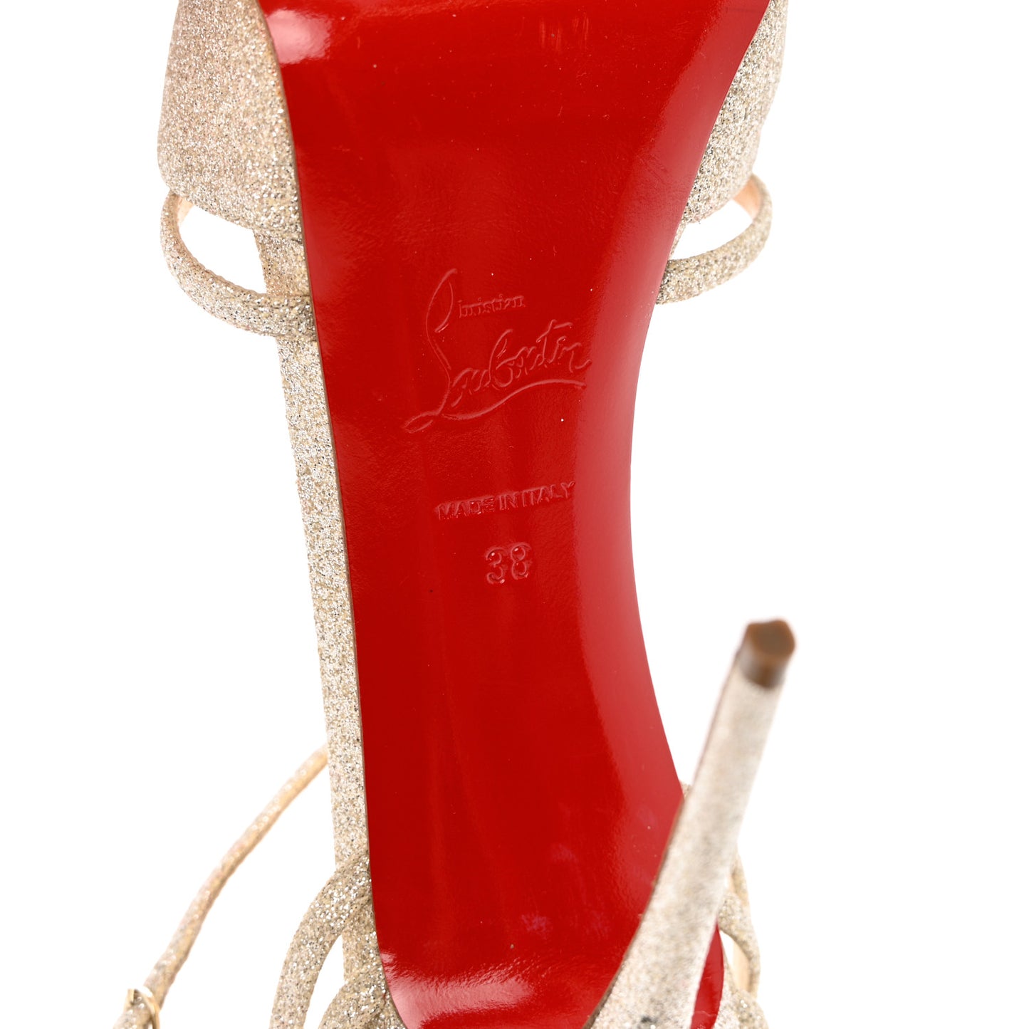 Glitter Peep Toe T Strap 100 Pumps 38 Light Gold