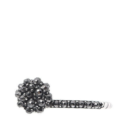 David Yurman Sterling Silver Hematine Cable Berries Ring 57 8 2 of 4