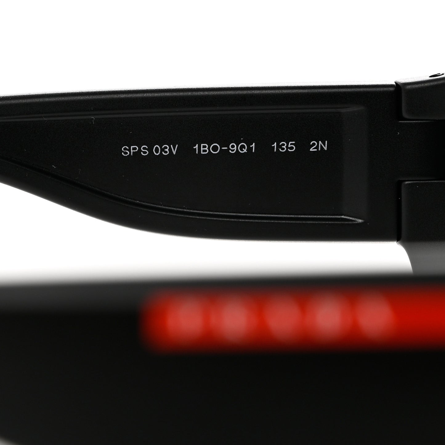 Acetate Linea Rossa Impavid Sport Sunglasses SPS 03V Black