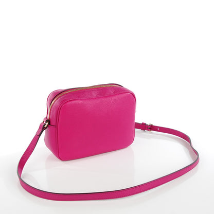 Gucci Cellarius Calfskin Small Soho Disco Bag Bright Bouganville 3 of 6