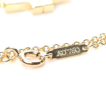 Tiffany 18K Yellow Gold Diamond T Double Chain Bracelet 5 of 6