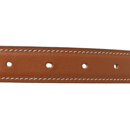 Hermes Swift Epsom 24mm Mini Constance H Belt 80 32 Bleu Paon Gold 4 of 6