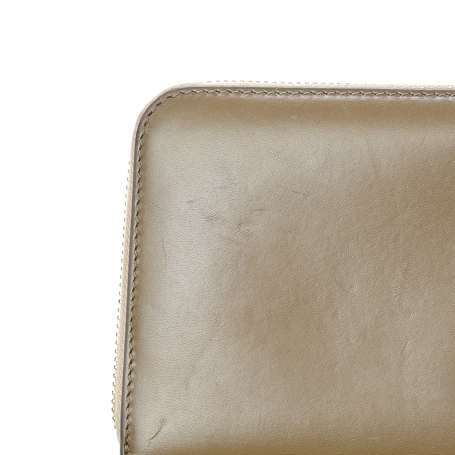 Chloe Metallic Calfskin Zip Around Wallet Gold 12 of 13
