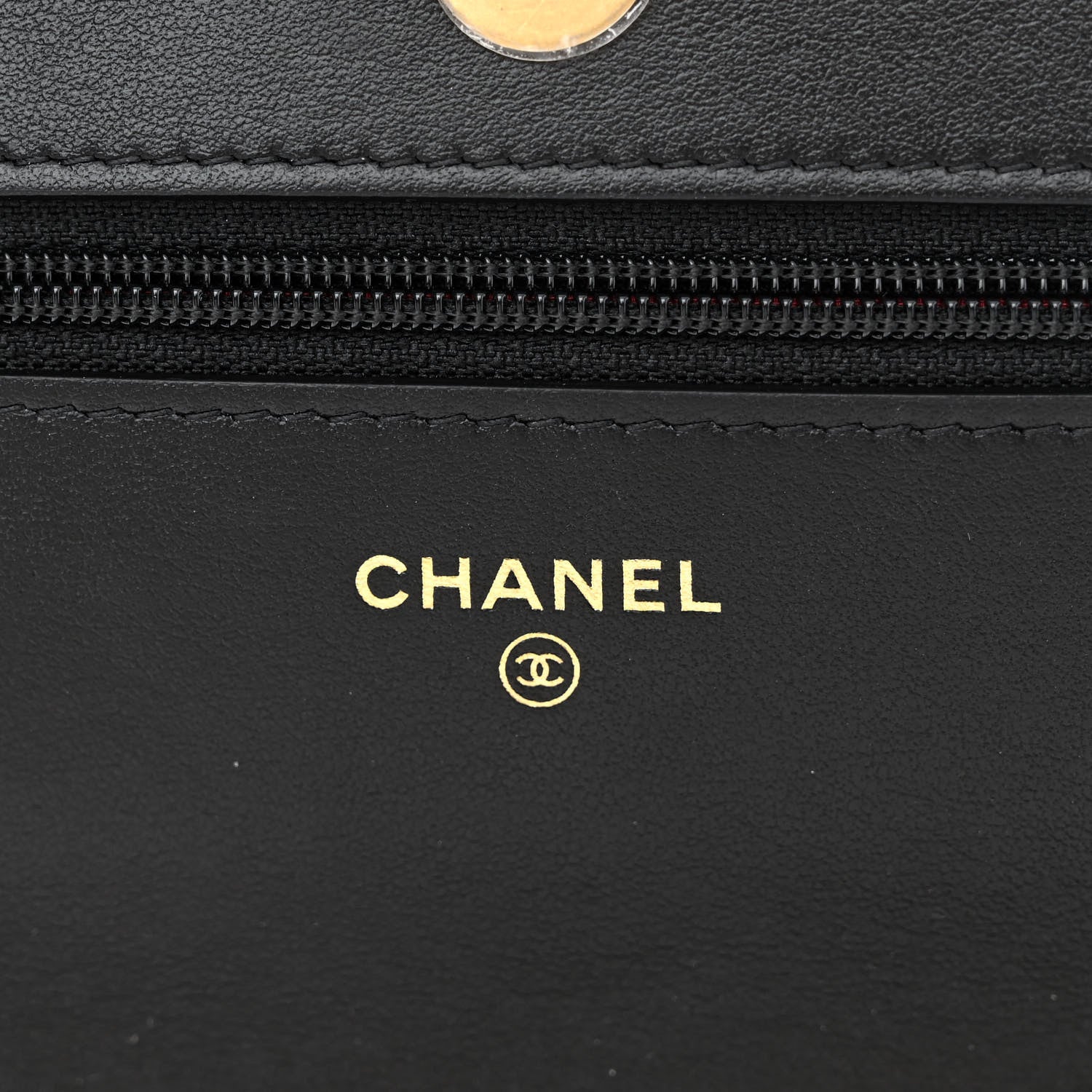 Chanel Shiny Crumpled Calfskin Quilted Chanel 19 Wallet On Chain WOC Black 6 of 14