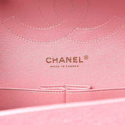 Chanel Iridescent Caviar Quilted Jumbo Double Flap Pink 8 of 11