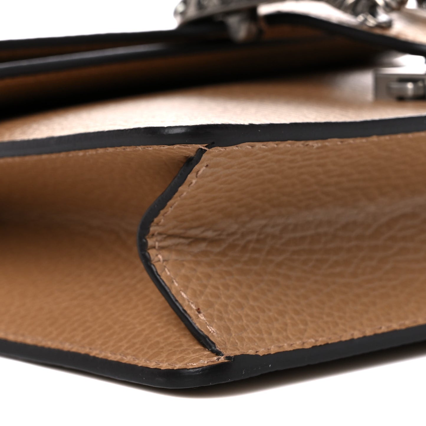 Dollar Calfskin Crystal Mini Dionysus Shoulder Bag Natural Tan Black Diamond