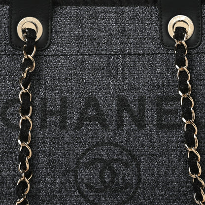 Chanel Lurex Boucle Medium Deauville Tote Black 8 of 10
