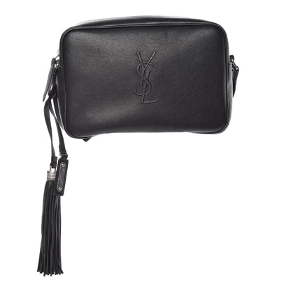 Saint Laurent Lambskin Monogram Small Lou Camera Bag Black 1 of 9