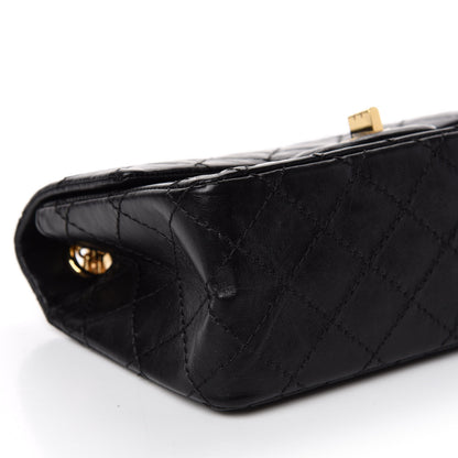 Chanel Aged Calfskin Quilted 2.55 Reissue Mini Flap Black 7 of 11