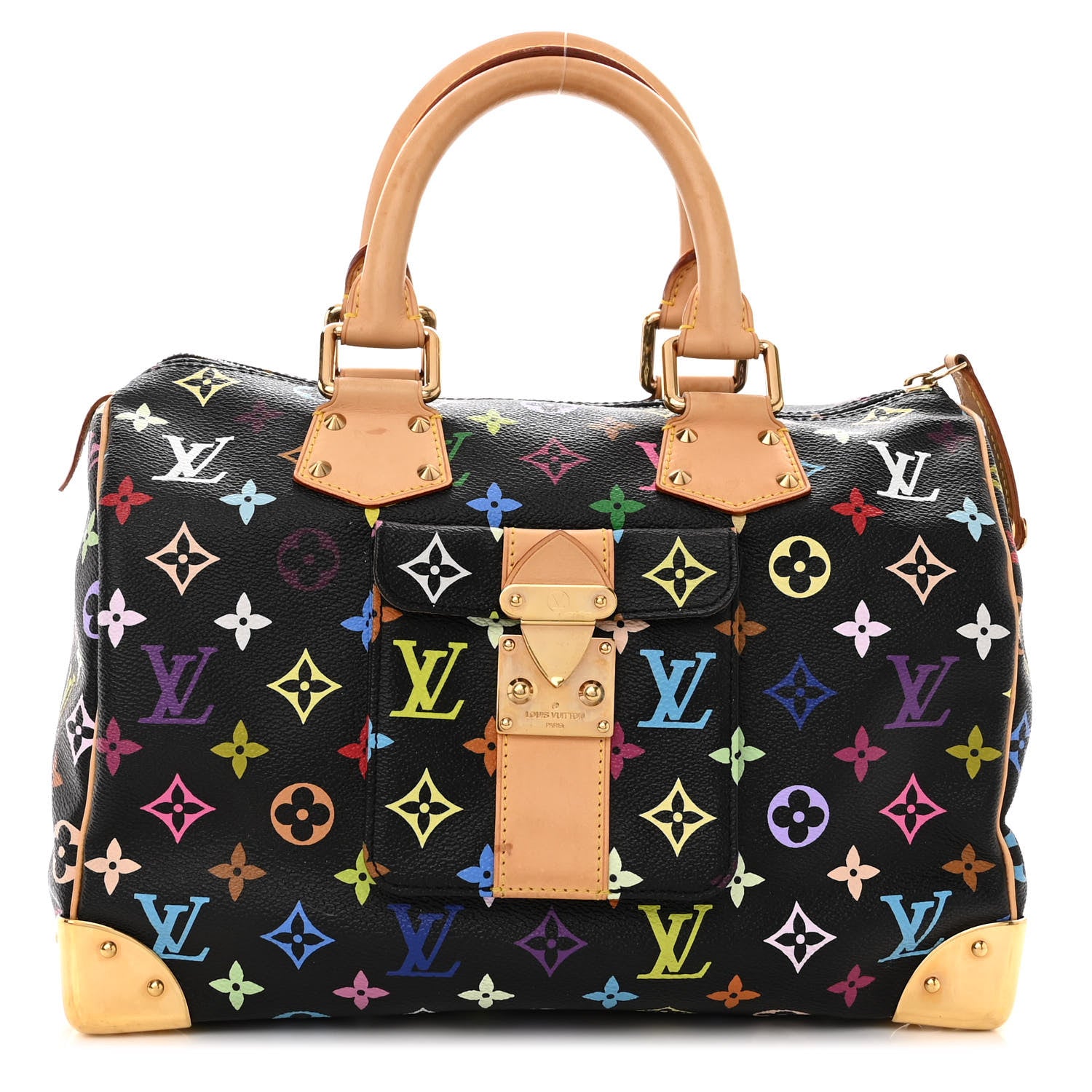 Louis Vuitton Monogram Multicolor Speedy 30 Black 1 of 11