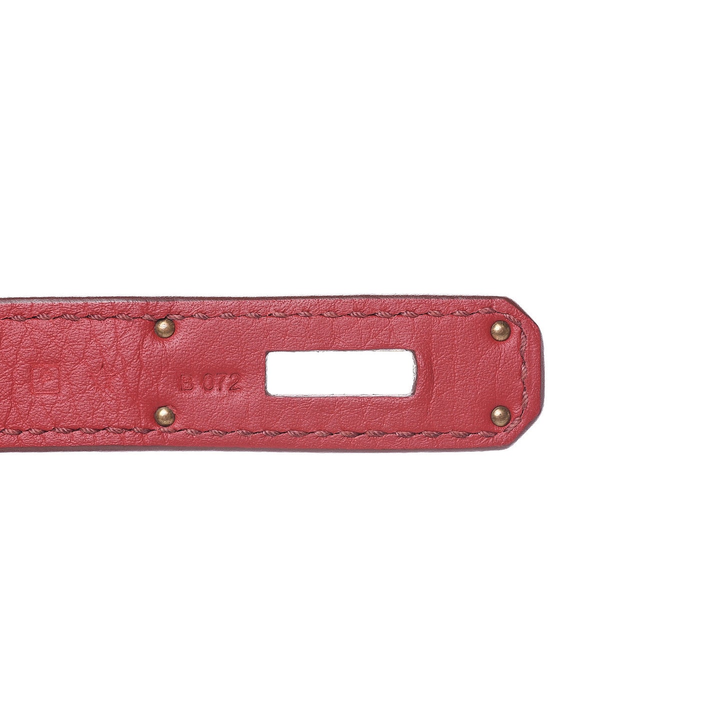 Taurillon Clemence Horseshoe Bi-Color Birkin 30 Rouge Garance and Orange
