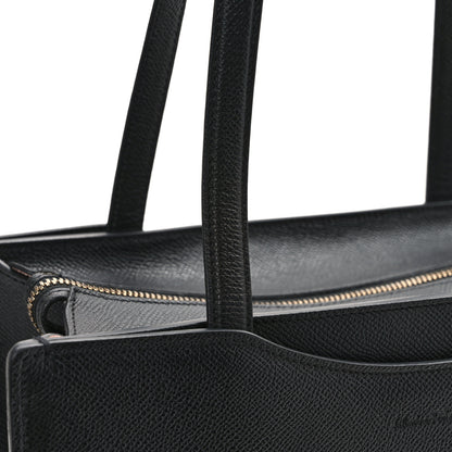 Salvatore Ferragamo Grainy Calfskin Gemini Tote Black Bonbon 13 of 13