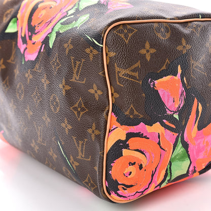 Louis Vuitton Monogram Roses Speedy 30 8 of 10
