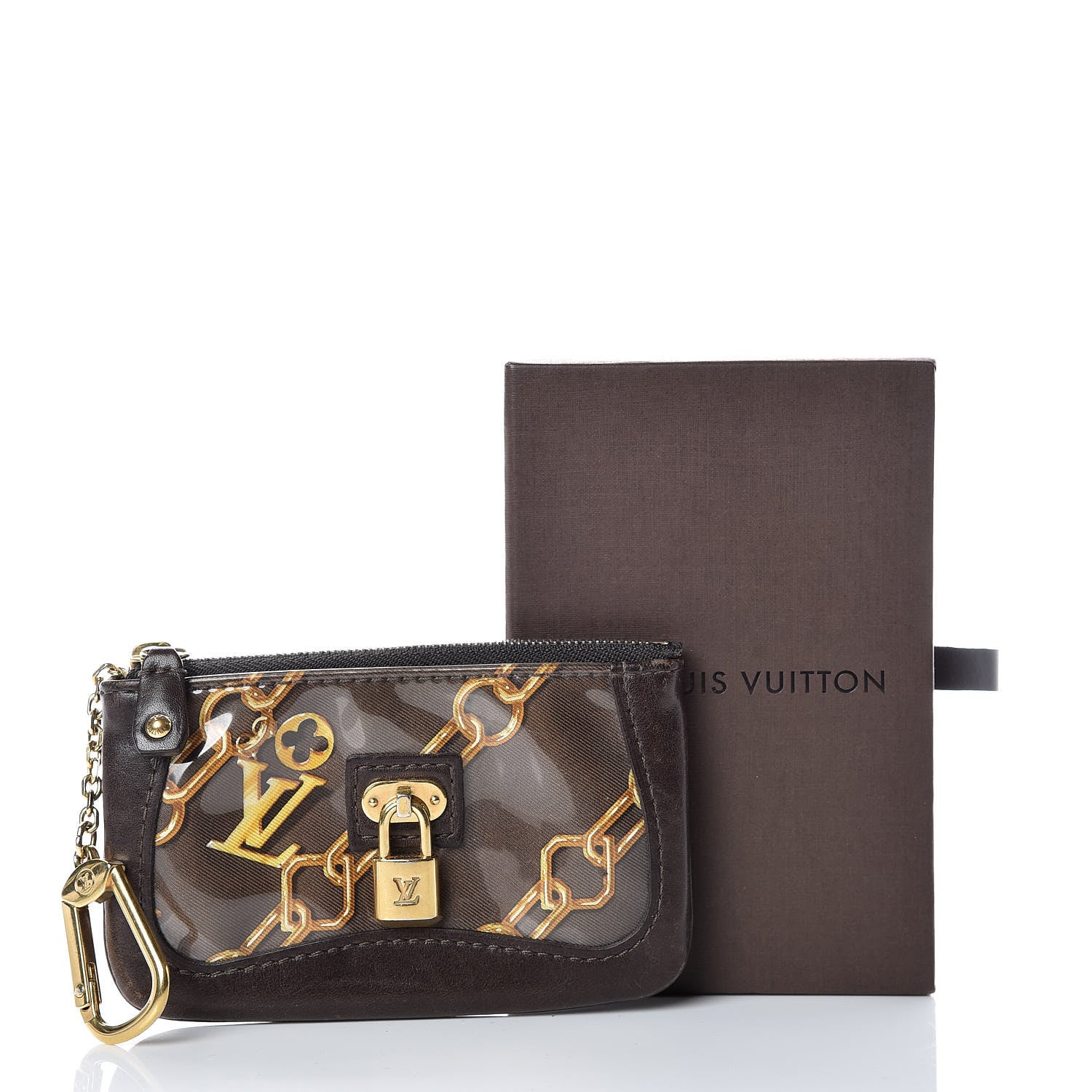 Louis Vuitton Monogram Charms Key Pouch Brown 10 of 10
