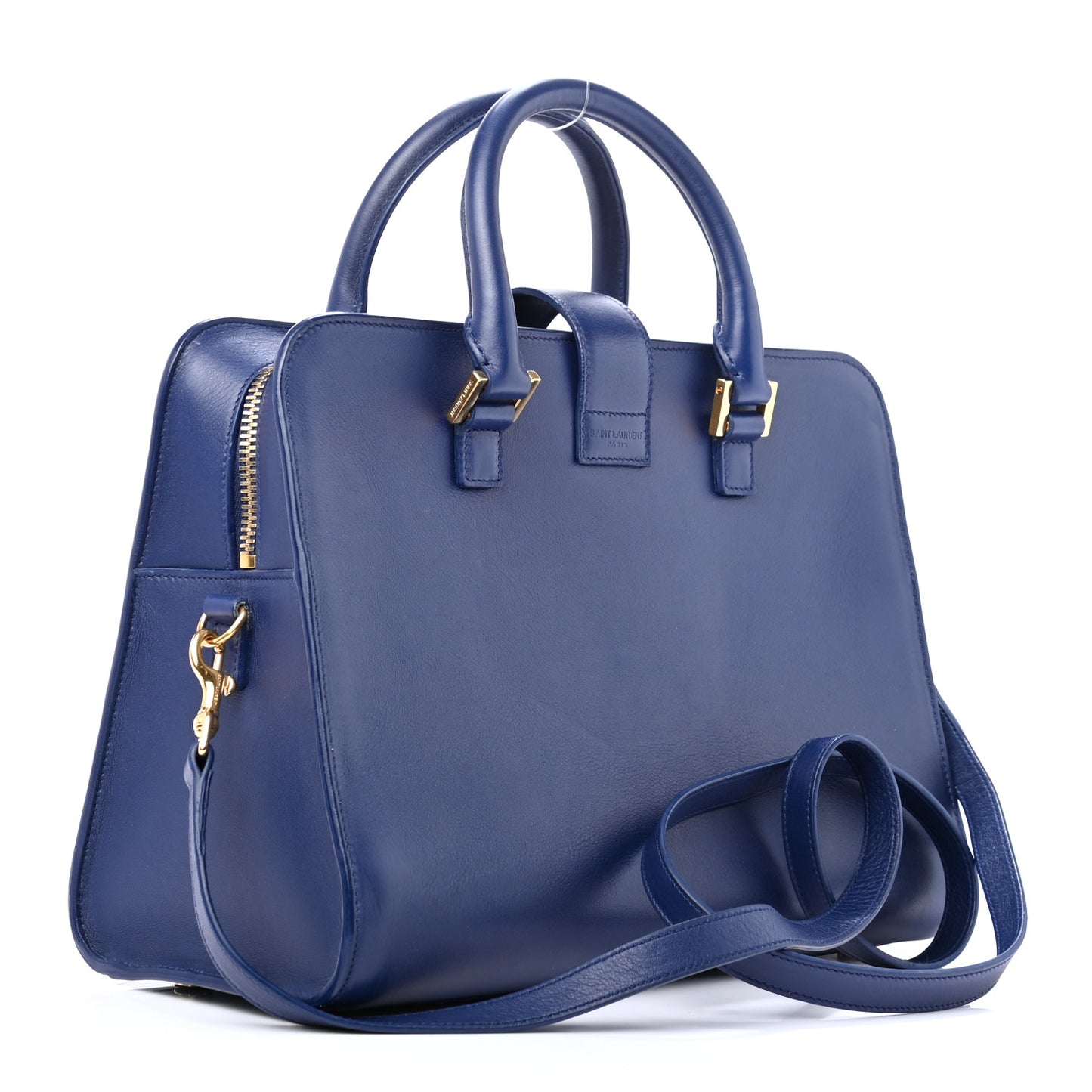 Calfskin Small Monogram Cabas Blue Majorelle