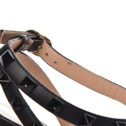 Valentino Garavani Nappa Rockstud Ankle Strap 100mm Pumps 39.5 Light Ivory Black 9 of 9