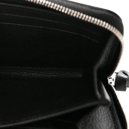 Louis Vuitton Calfskin Lockme Zippy Coin Purse Black 5 of 7