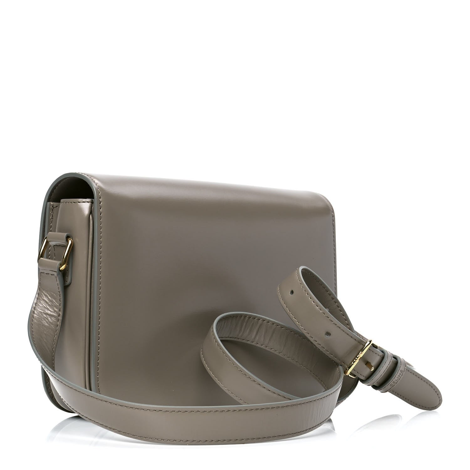 Celine Shiny Calfskin Medium Triomphe Pebble 2 of 4