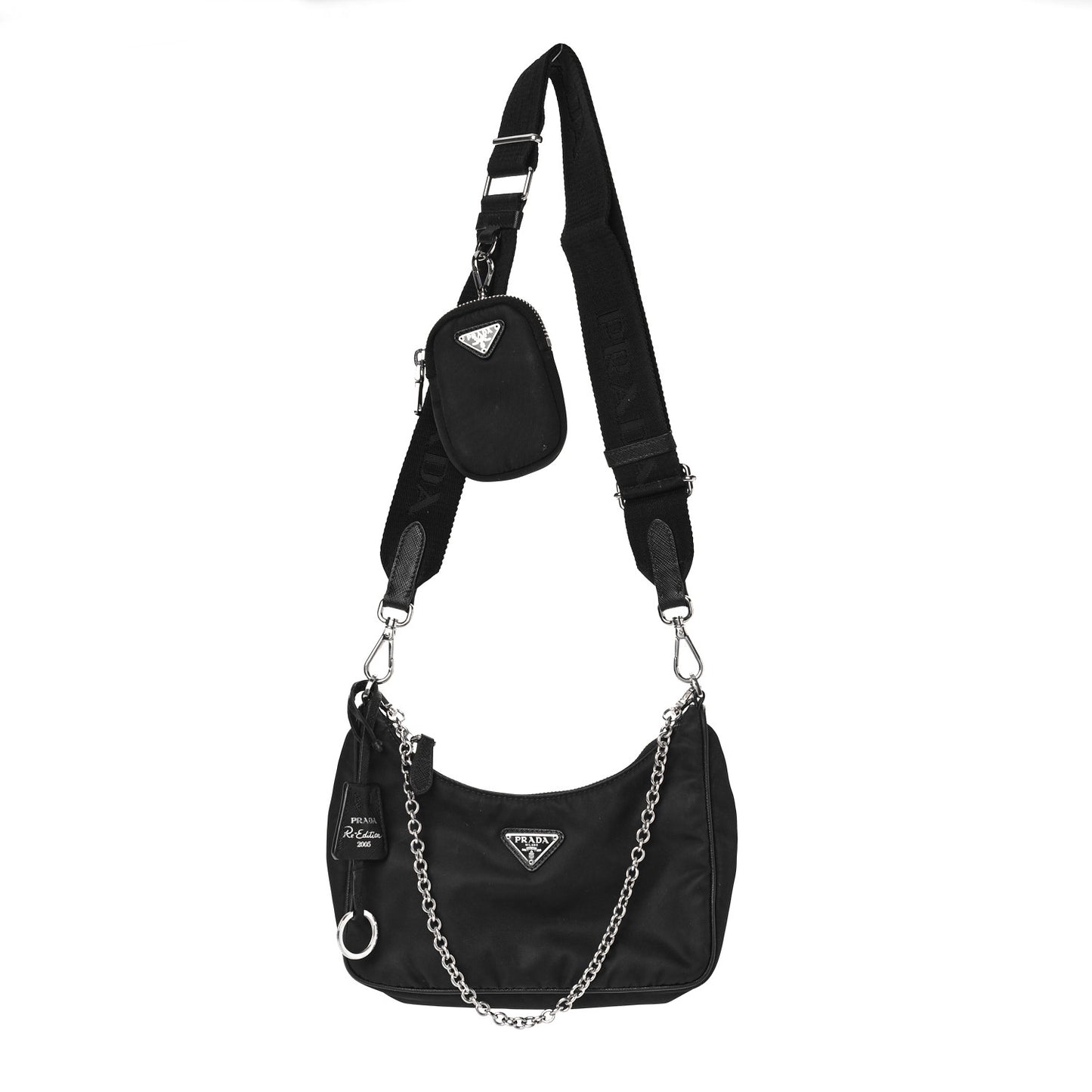 Nylon Re-Edition 2005 Shoulder Bag Black