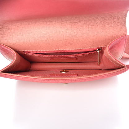 Chanel Caviar Quilted Small Sunset On The Sea Flap Coral 5 of 7