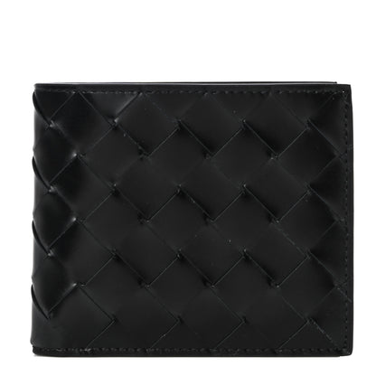 Bottega Veneta Nappa Maxi Intrecciato Bi-Fold Wallet Black 1 of 10