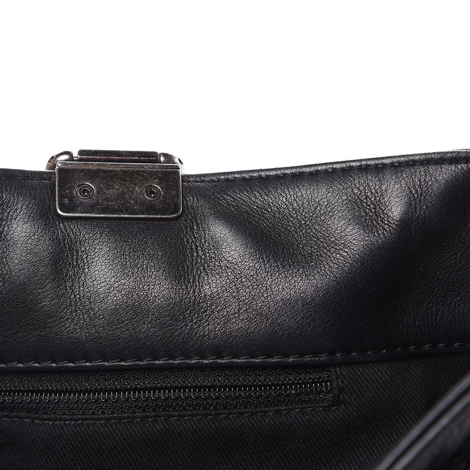 Chanel Calfskin Quilted Small Shopping In Chains Tote Black 15 of 15