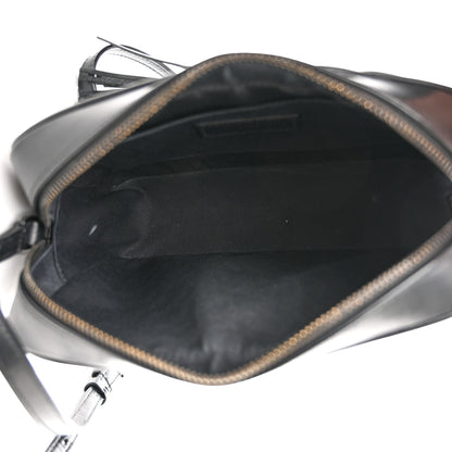 Saint Laurent Calfskin Matelasse Monogram Monochrome Lou Camera Bag Black 5 of 15