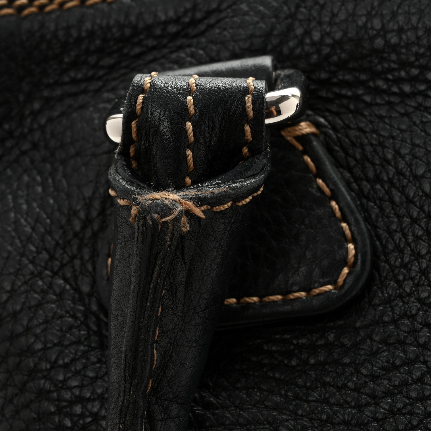 Chanel Calfskin Large Tassel Bowler Black 13 of 18