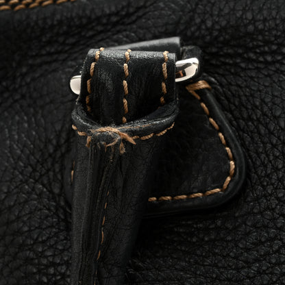 Chanel Calfskin Large Tassel Bowler Black 13 of 18