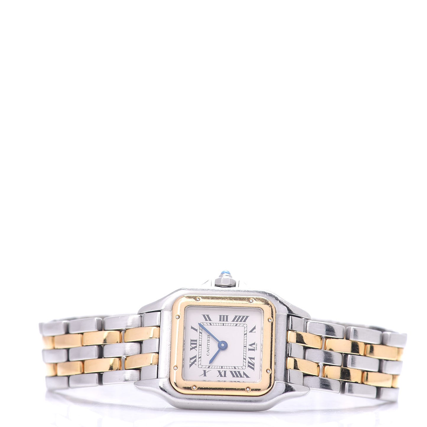 Stainless Steel 18K Yellow Gold 22mm Panthere Quartz Watch