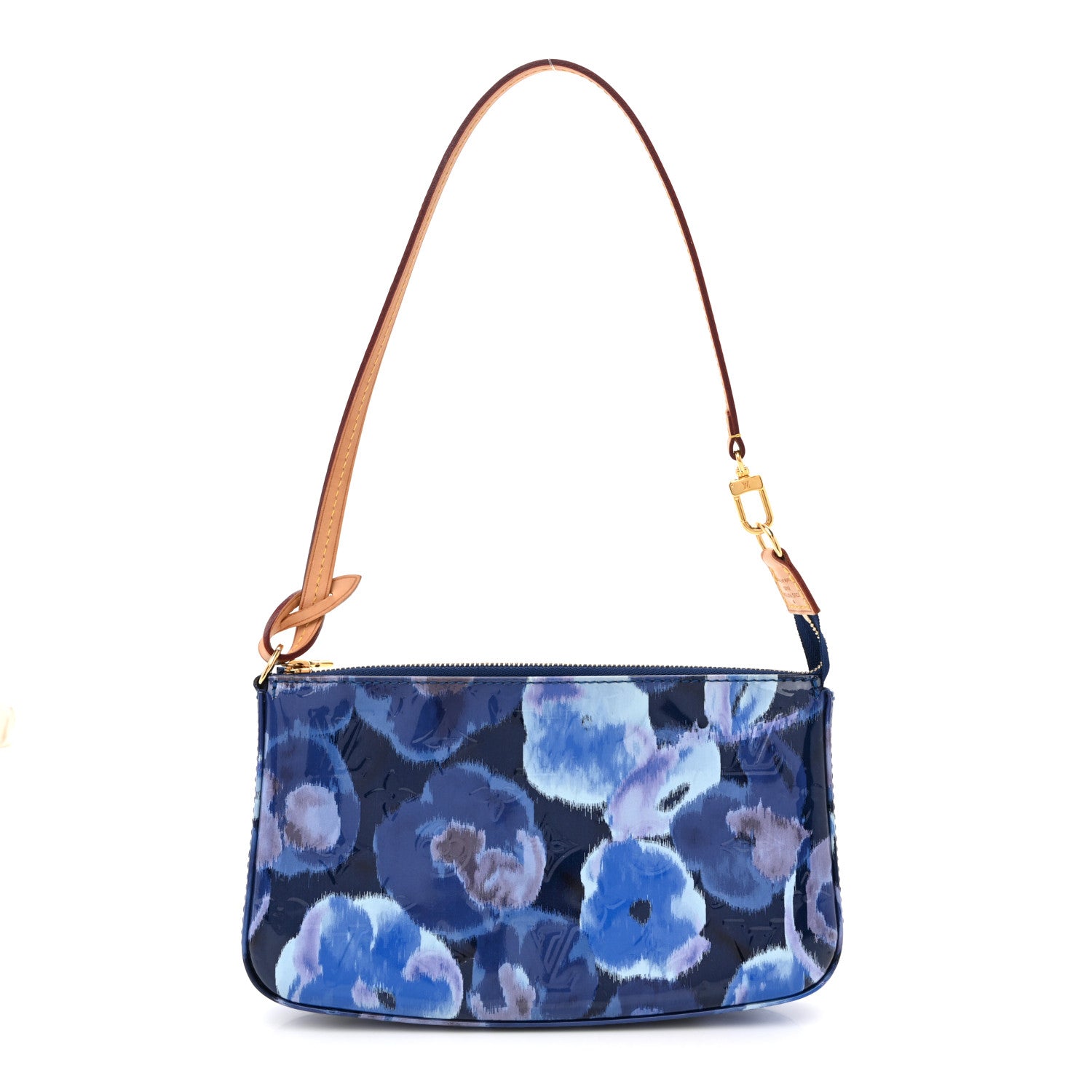 Louis Vuitton Vernis Ikat Pochette Accessories NM Grand Blue 1 of 10