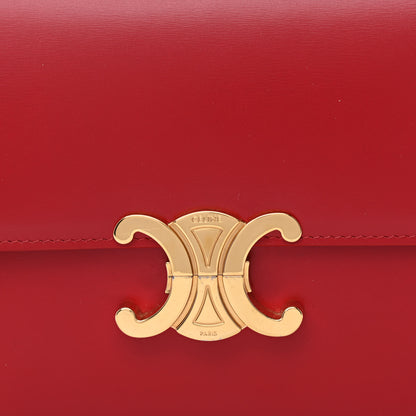 Celine Shiny Calfskin Teen Triomphe Red 11 of 13