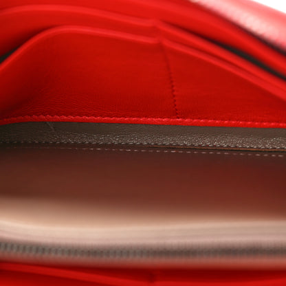 Bottega Veneta Nappa Intrecciato Wristlet Zip Wallet Red 6 of 12
