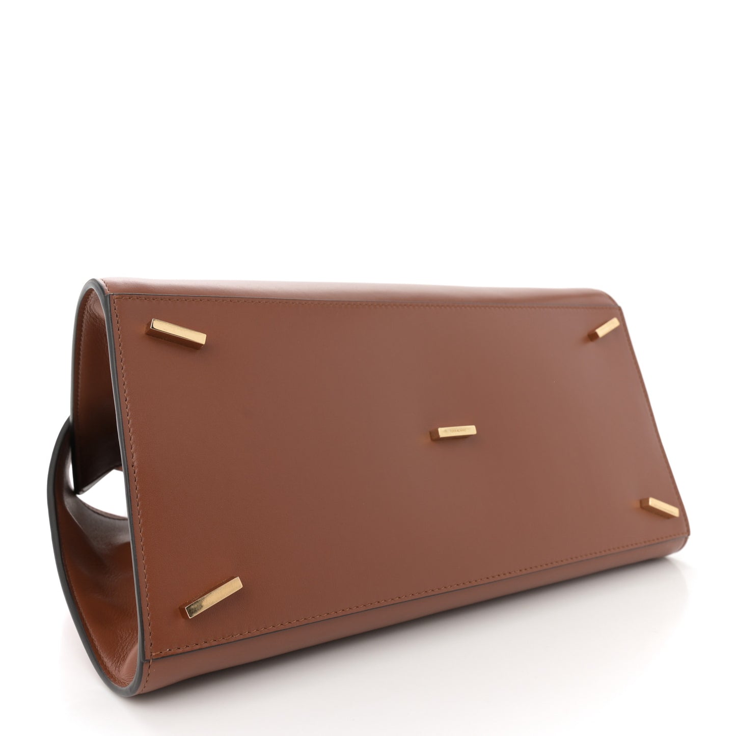 Calfskin Braided Medium Hug Bag Cognac