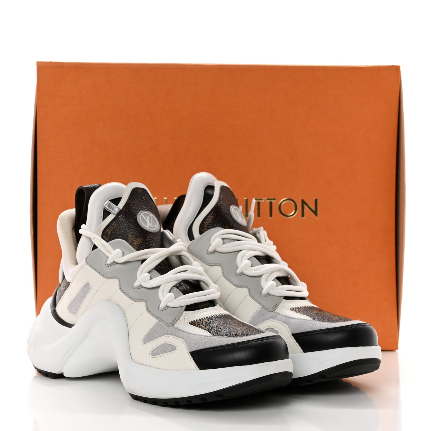 Patent Monogram LV Archlight Sneakers 38 White