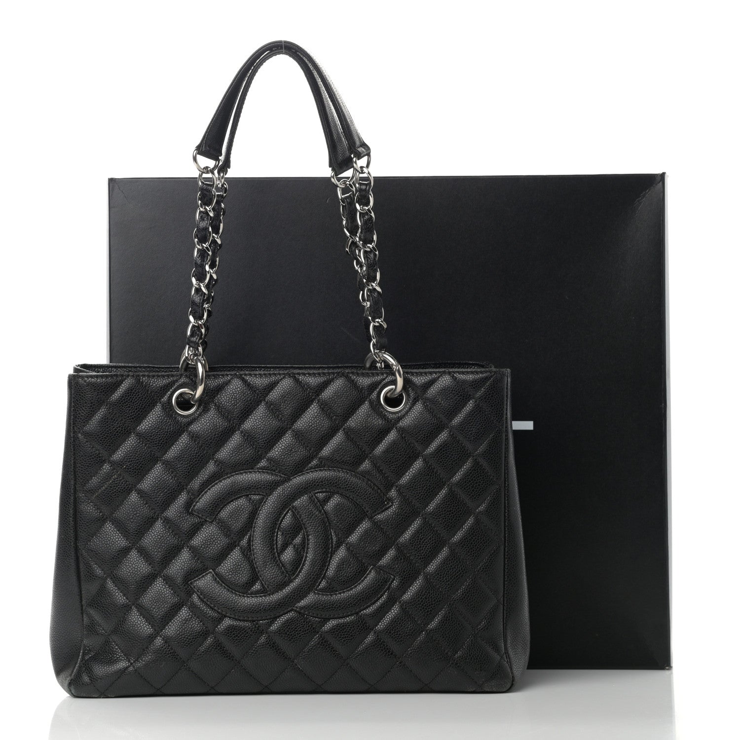 Chanel Caviar Quilted Grand Shopping Tote GST Black 19 of 19