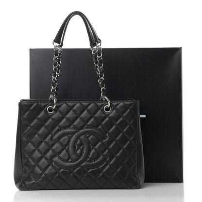Chanel Caviar Quilted Grand Shopping Tote GST Black 19 of 19