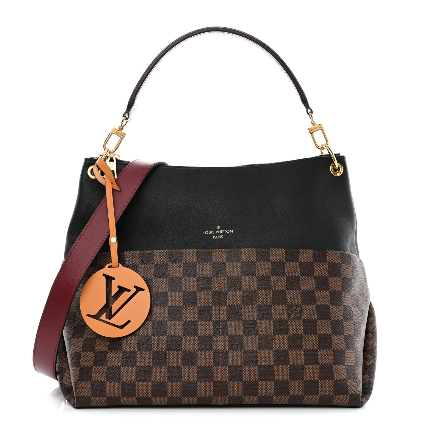 Damier Ebene Calfskin Maida Black