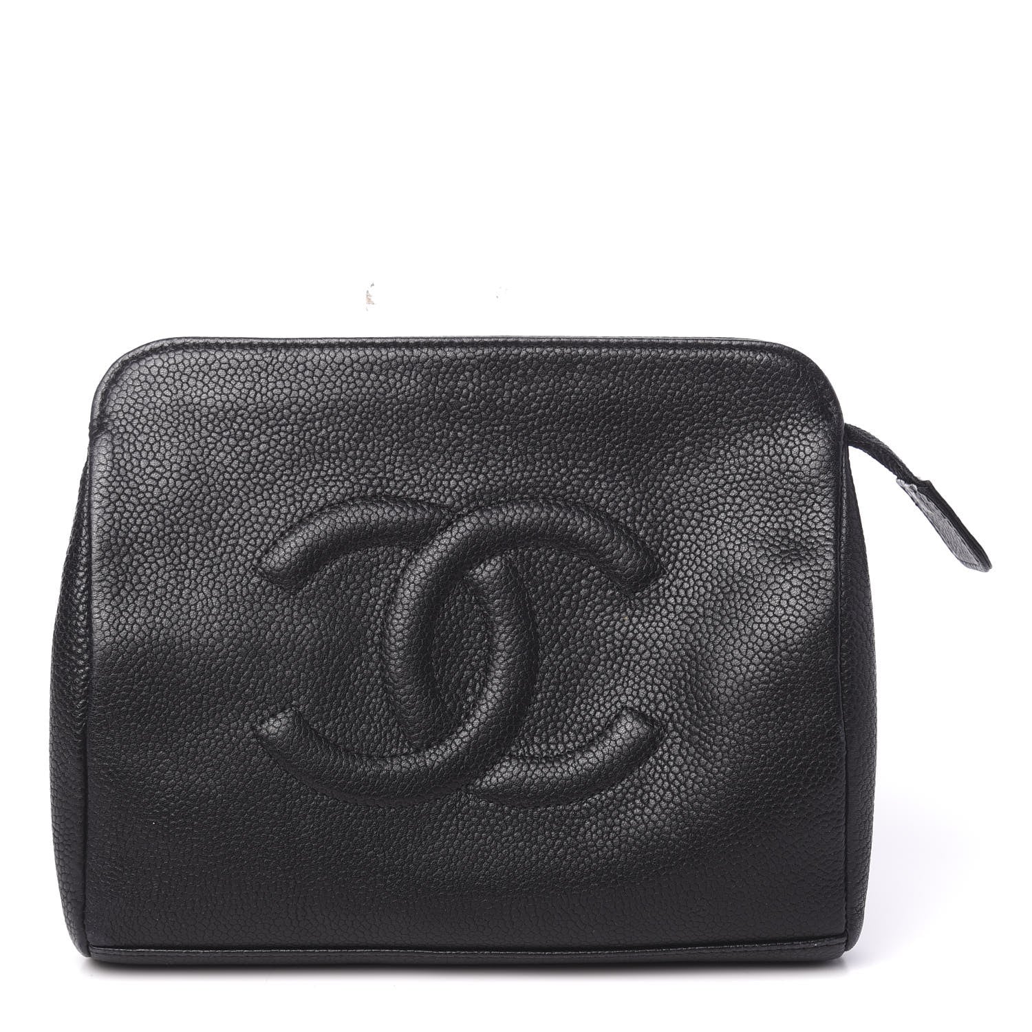 Chanel Caviar Timeless CC Cosmetic Pouch Black 1 of 10