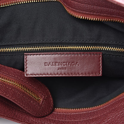 Balenciaga Chevre Gold Metallic Edge Hardware Velo Bordeaux 6 of 11
