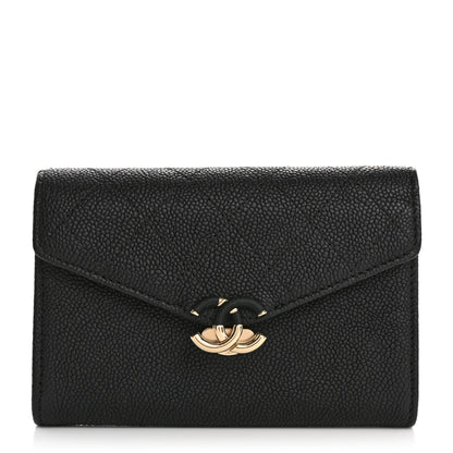 Chanel Caviar Quilted Medium CC Box Flap Wallet Black 1 of 10